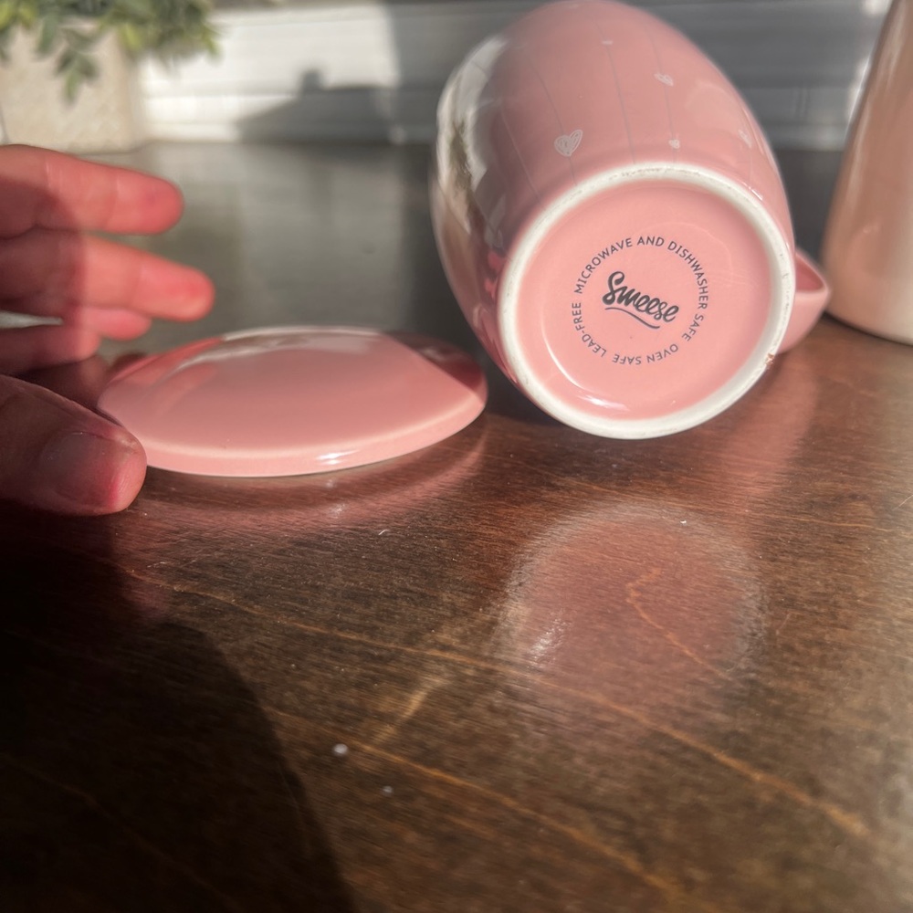 Pink Heart Patterned Mug - Picture 5 of 6
